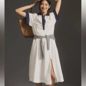 Brand New Maeve Short-Sleeve Midi Shirt Dress